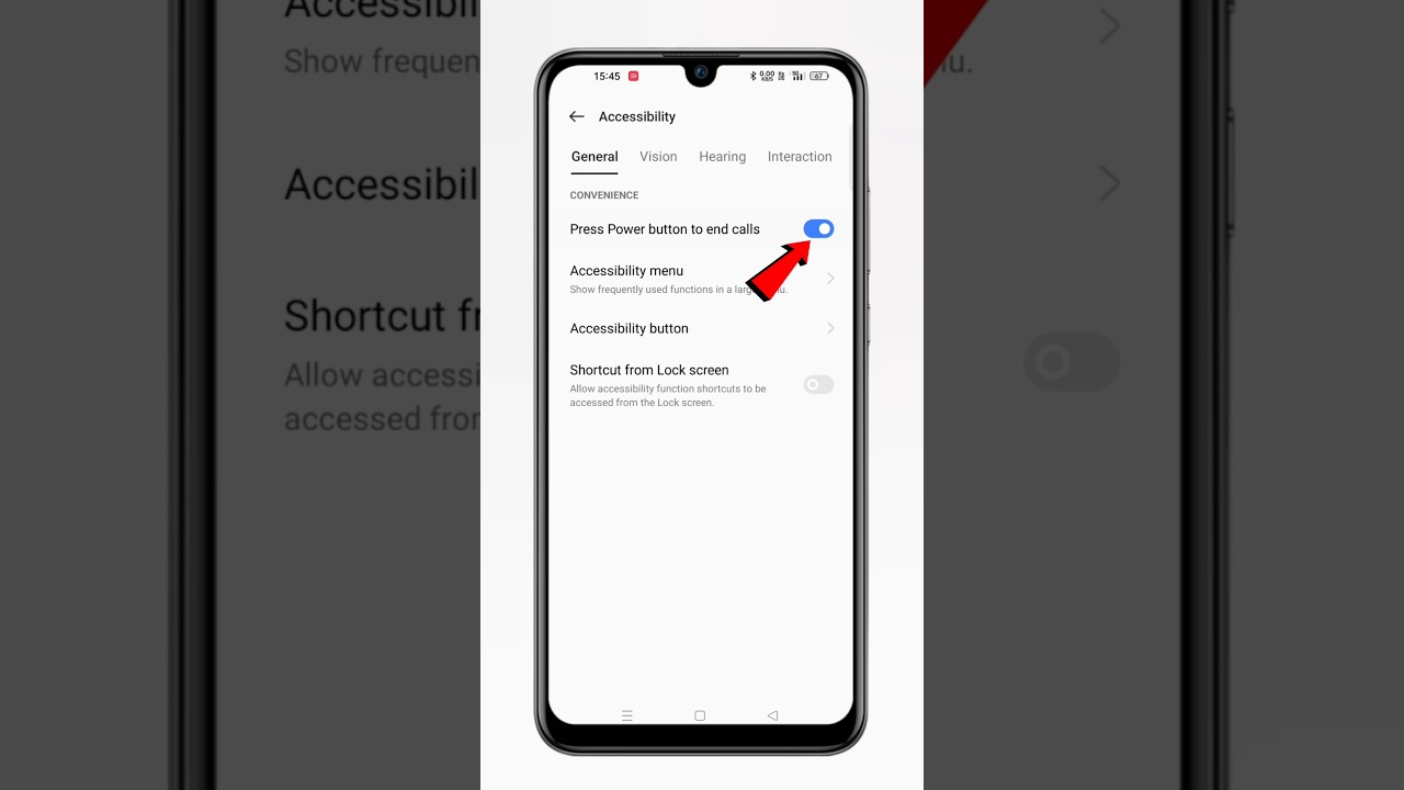 Press power botton to end calls | Power botton call end settings #techfrack #shorts