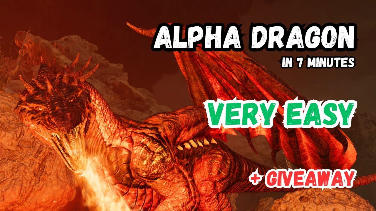 ASA – Easy Alpha Dragon Duo Kill with 2 Therizinos (ARK: Survival Ascended)