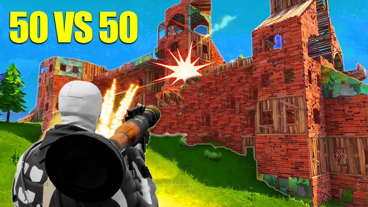 The BIGGEST 50 v 50 Fight! *NEW* Fortnite GameMode!