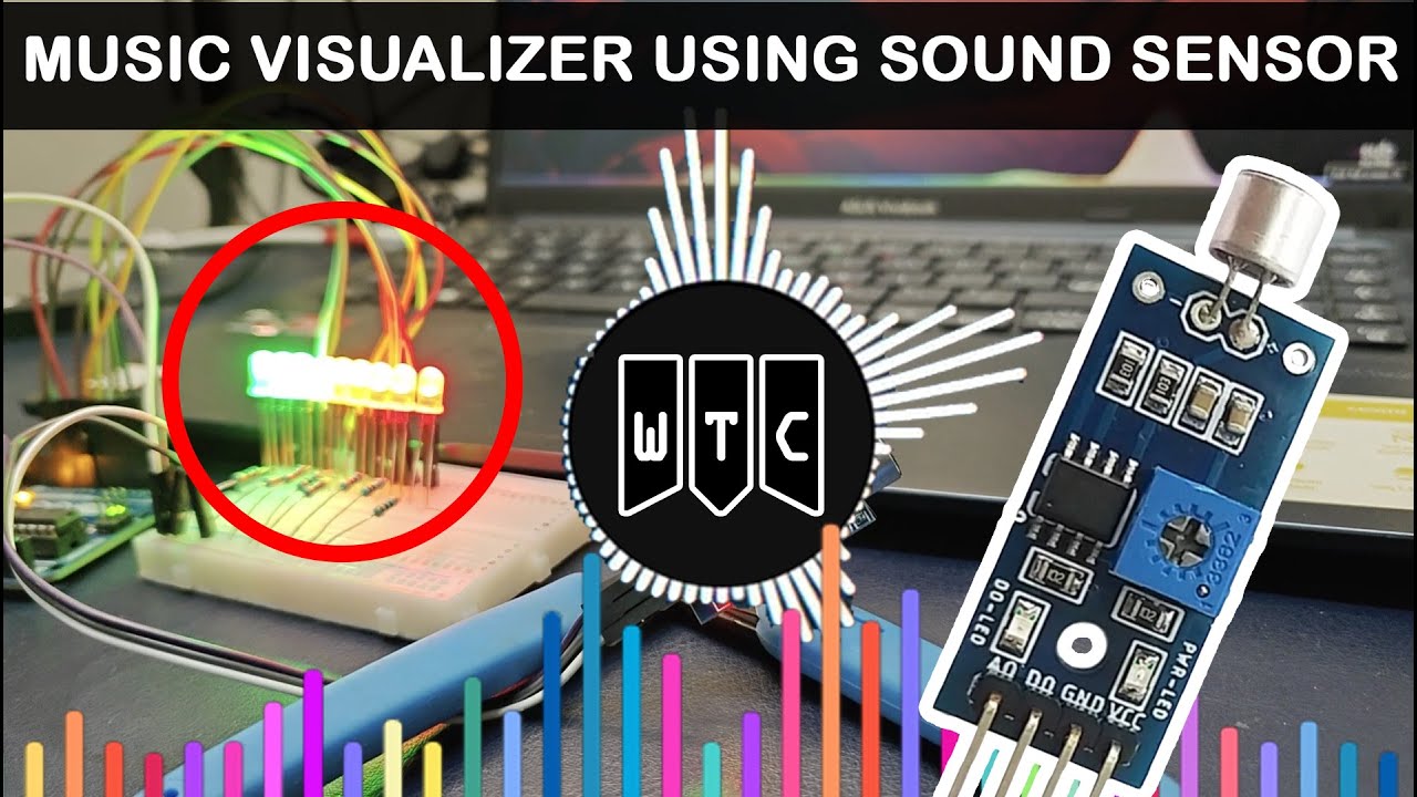 How I made DIY Music Visualizer with Arduino Colorful LED  by WTC Zone #music #tutorial #project