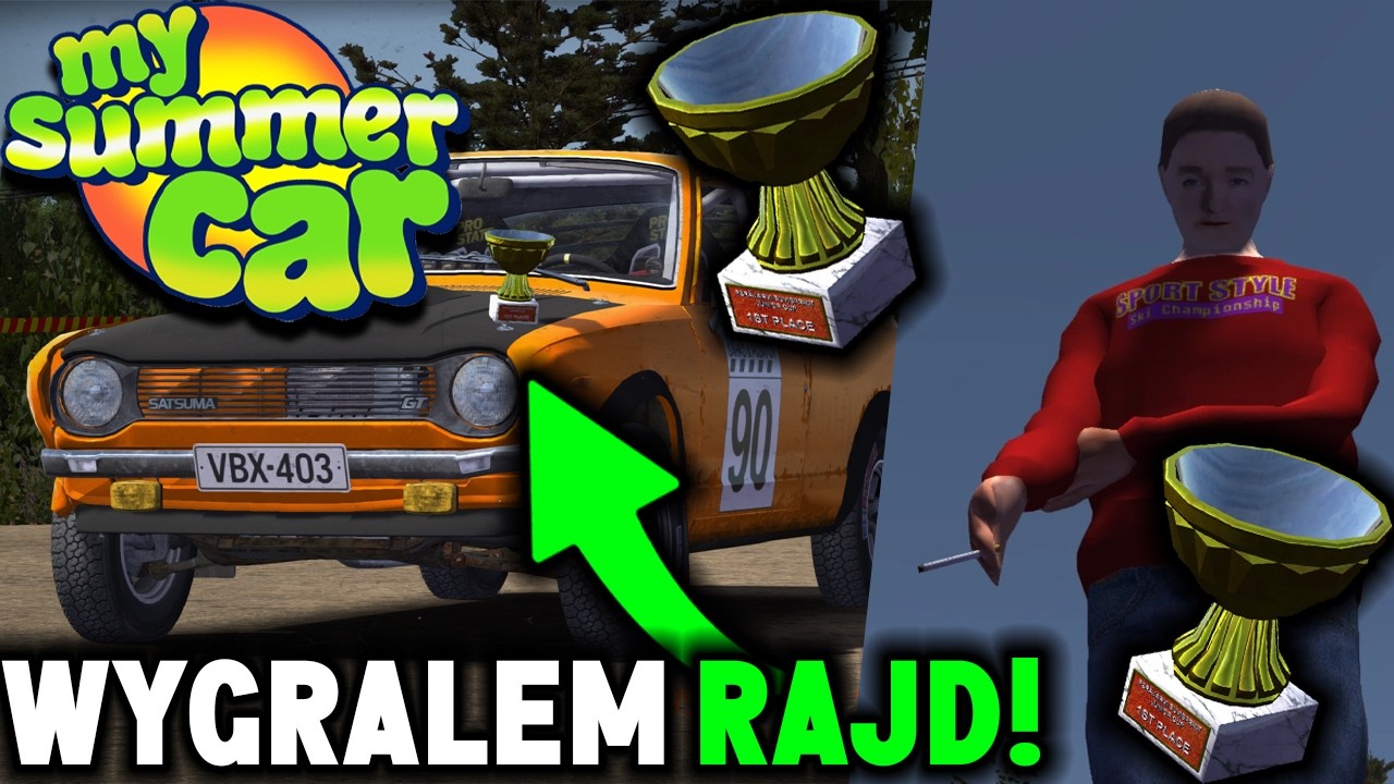 KONIEC GRY. MAM DZIECKO ORAZ WYGRAŁEM RAJD! | MY SUMMER CAR