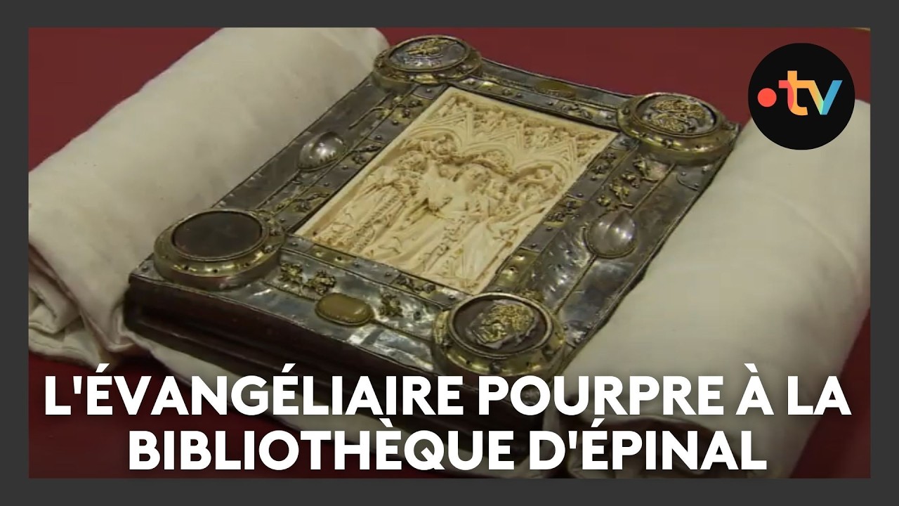 L’Evangéliaire pourpre, un des trésors de la bibliothèque d'Epinal