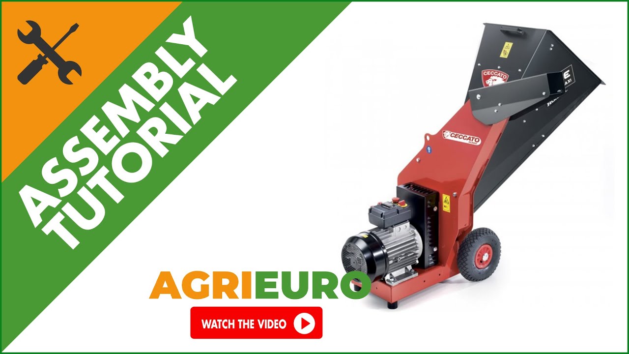 Ceccato Tritone Maxi Electric - Electric Garden Shredder - Three - phase 7.5 HP - Assembly tutorial