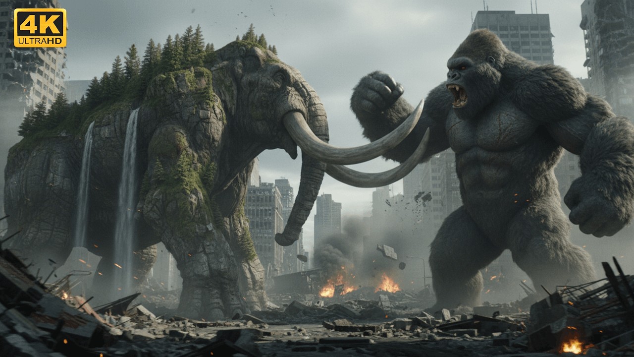 😱 Kong Battles the Mountain Behemoth… The City Will Never Recover 🦍🏔️