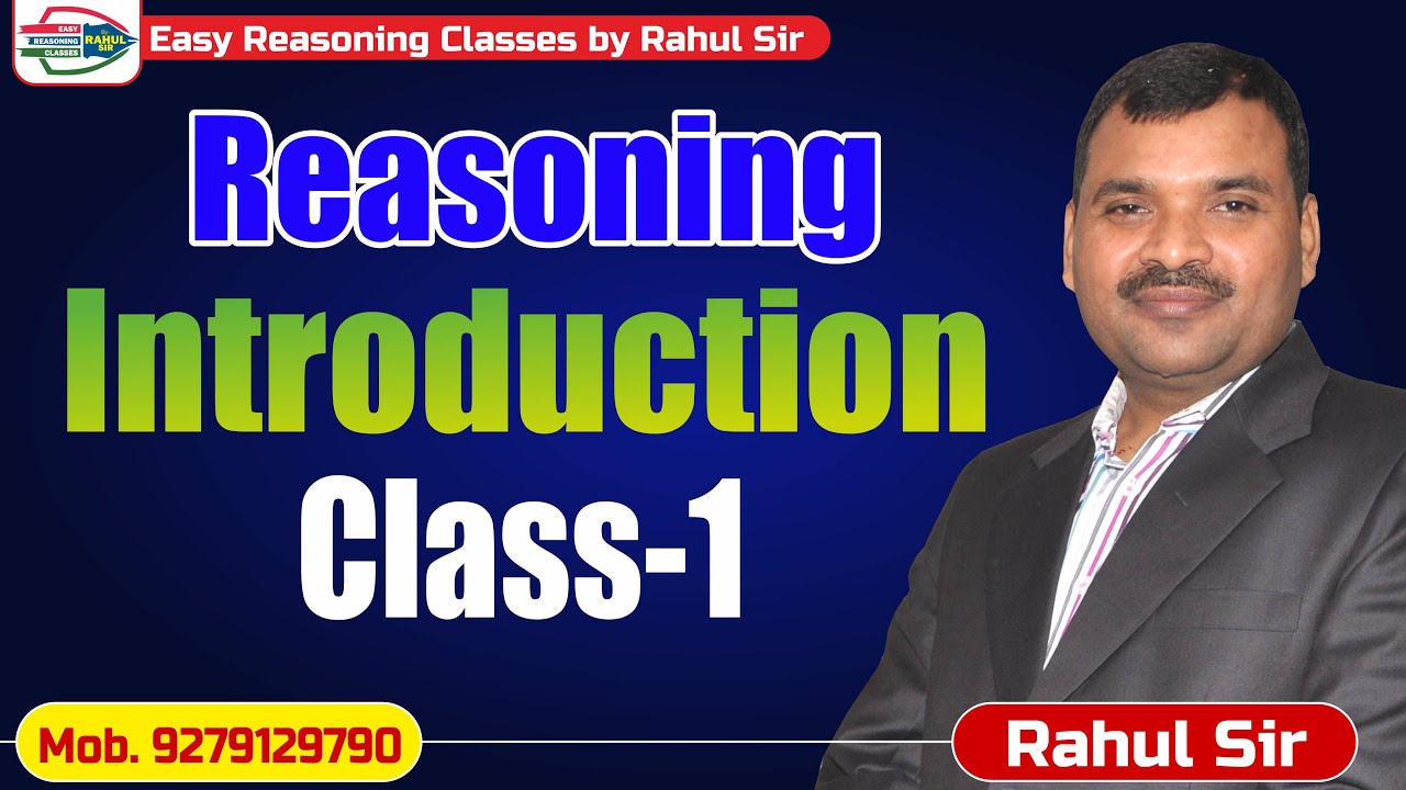 #reasoning #rahulsir INTRODUCTION CLASS-1 [REASONING] BY Rahul Sir