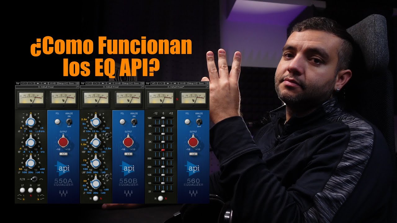 Ecualizadores API 550A, API 550B y API 560 - Curvas de ecualización