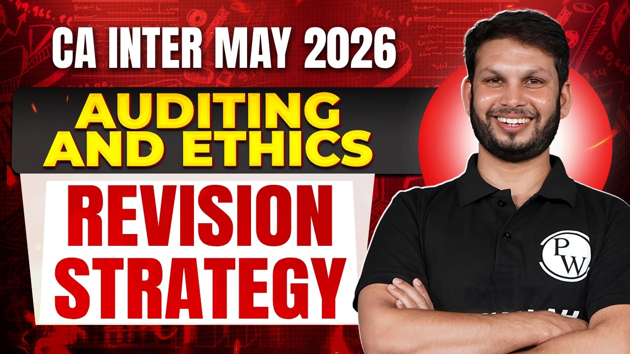 CA Inter Auditing And Ethics: Revision Strategy for May 26 Exams | CA Inter Revision | Ankit Mundra