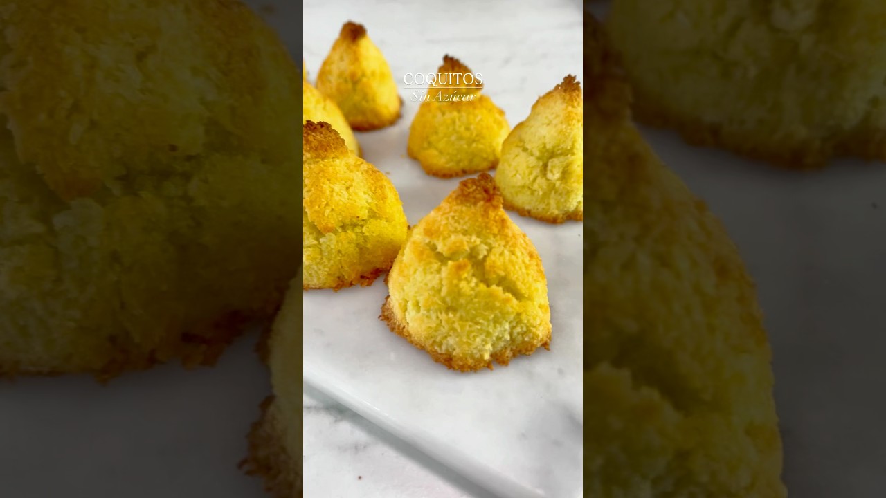 🥥COQUITOS SIN AZ&Uacute;CAR CERO HARINAS! #coco #receta #sinazucar #recetasfaciles #singluten #recetafacil