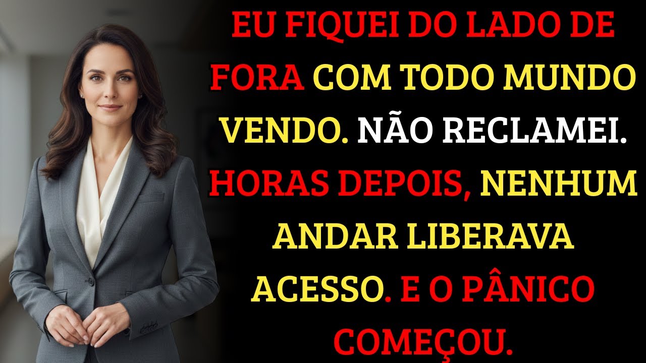 Meu crachá parou de funcionar na catraca. À tarde, o prédio inteiro ficou preso do lado de fora