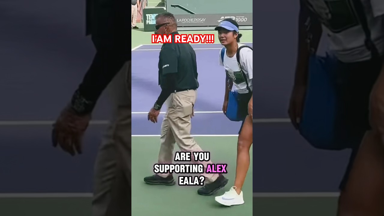 Alex Eala- final practice in preparation for the BNP Paribas Open. 🇵🇭🎾 #alexeala  #tennis
