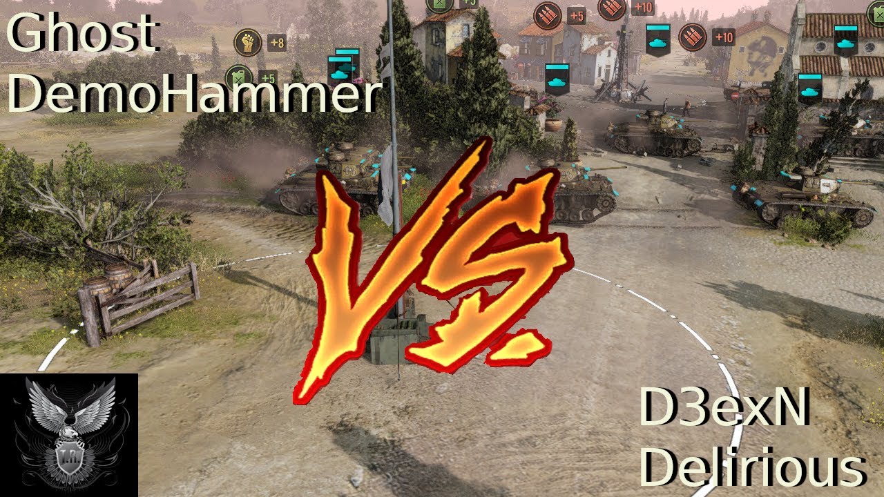 Ghost & DemoHammer vs D3exN & Delirious-  Panzersturm - 2vs2 - deutsch - CoH3