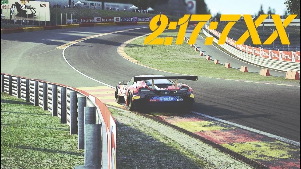 ACC| hotlap SPA mclaren 650s +setup