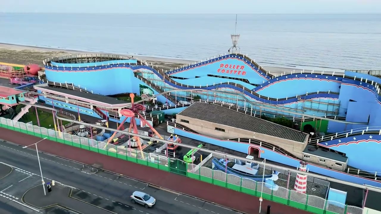 DJI mini 4 pro. Great Yarmouth ￼ pleasure beach 🏖️