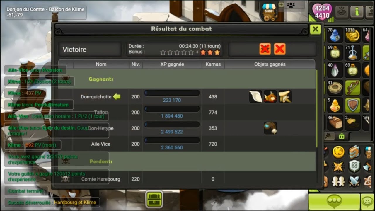 Dofus Touch: DOUBLE BOSSES Comte + Klime à 4