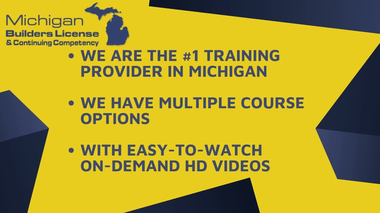 Get Your 2026 Mandatory Continuing Competency Done with Michigan Builders License