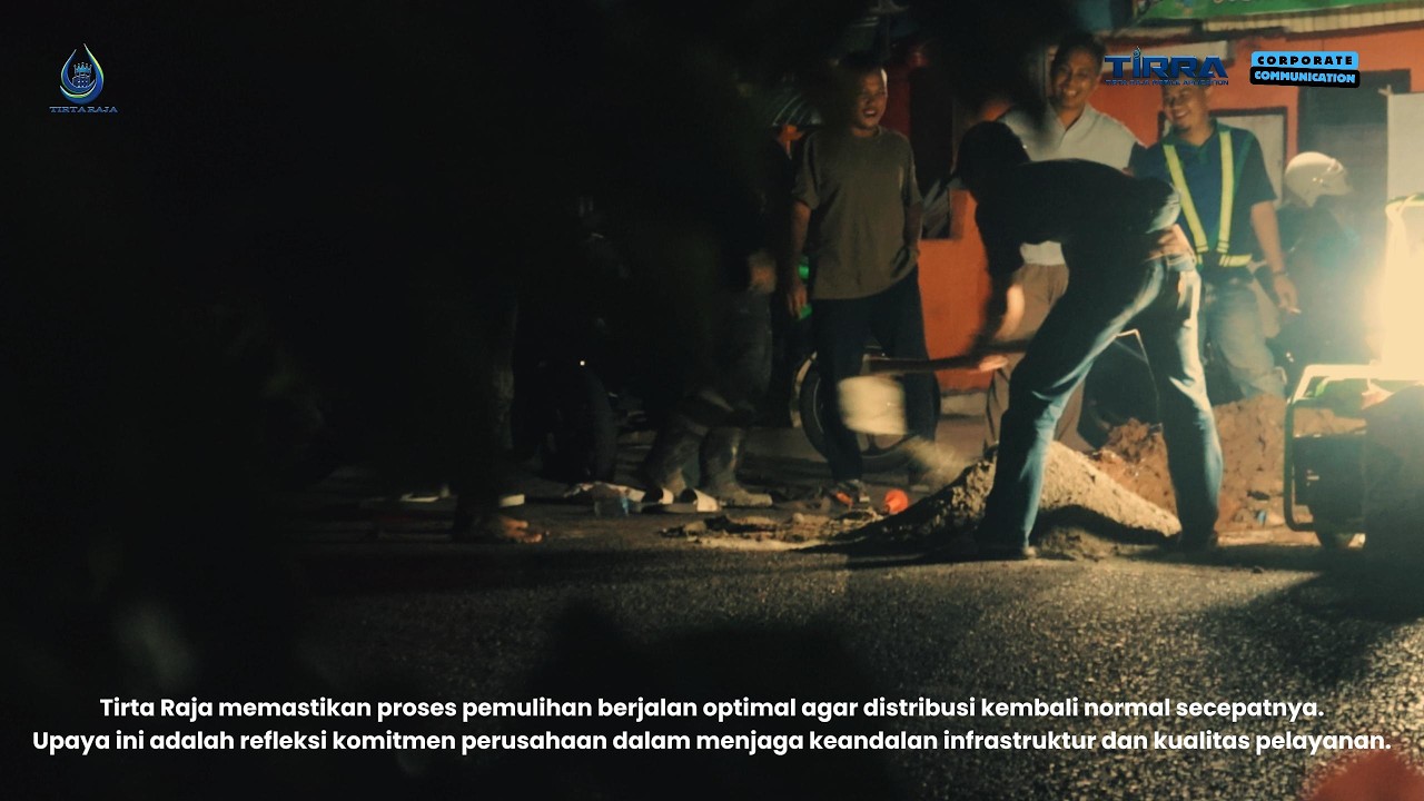 Tindak Lanjut Kebocoran Pipa Oleh Tim Distribusi