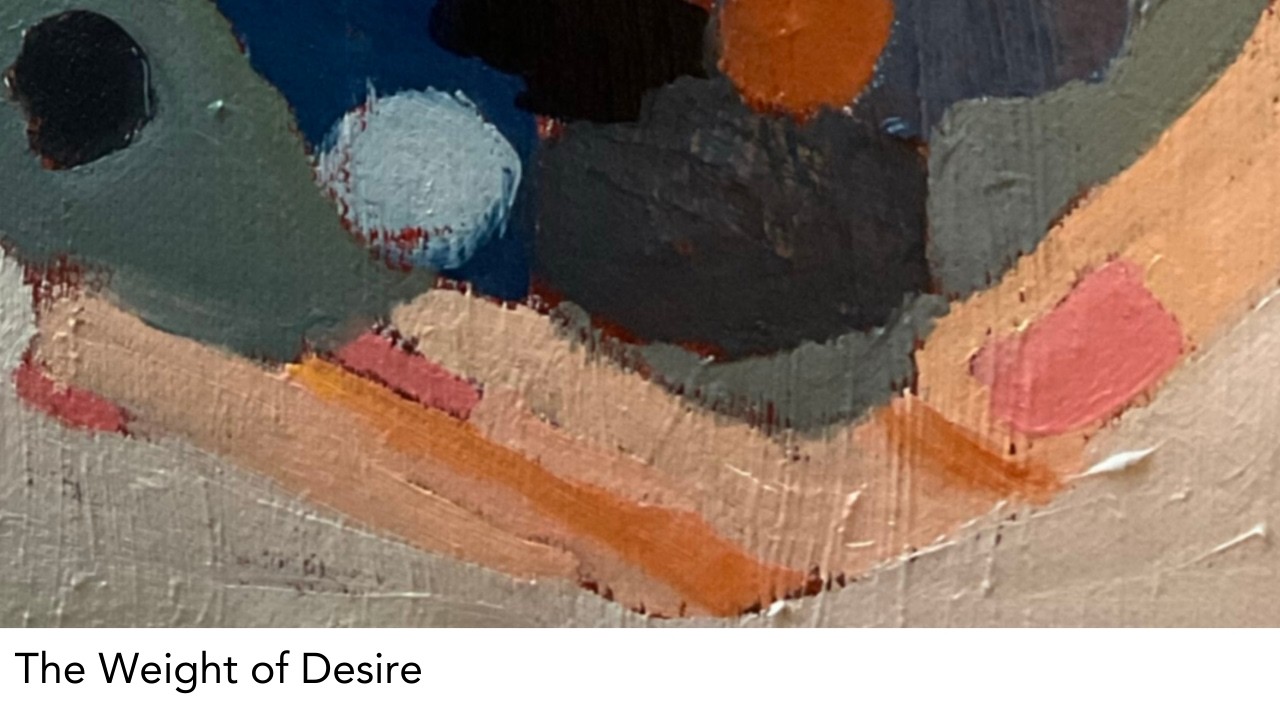 Weight of Desire - Cubist Genie Series (Triptych XI, Panel II)