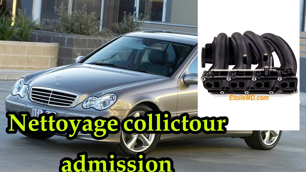 طريقة صحيحة في تنضيف صمامات نظام سبيراتور) nettoyage collecteur admission mercedes w203