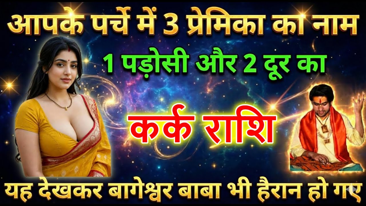 कर्क राशि आपके पर्चे में 3 प्रेमिका का नाम आए 1 पड़ोसी और 2 दूर का