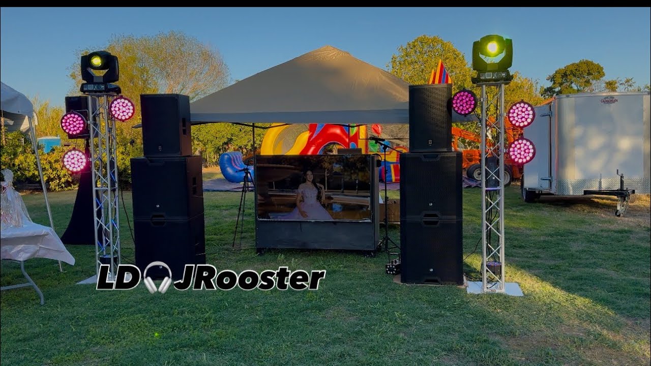 😱Así suenan 4 🔊🔊subwoofers LD system 18's al aire libre en  una 15ñera