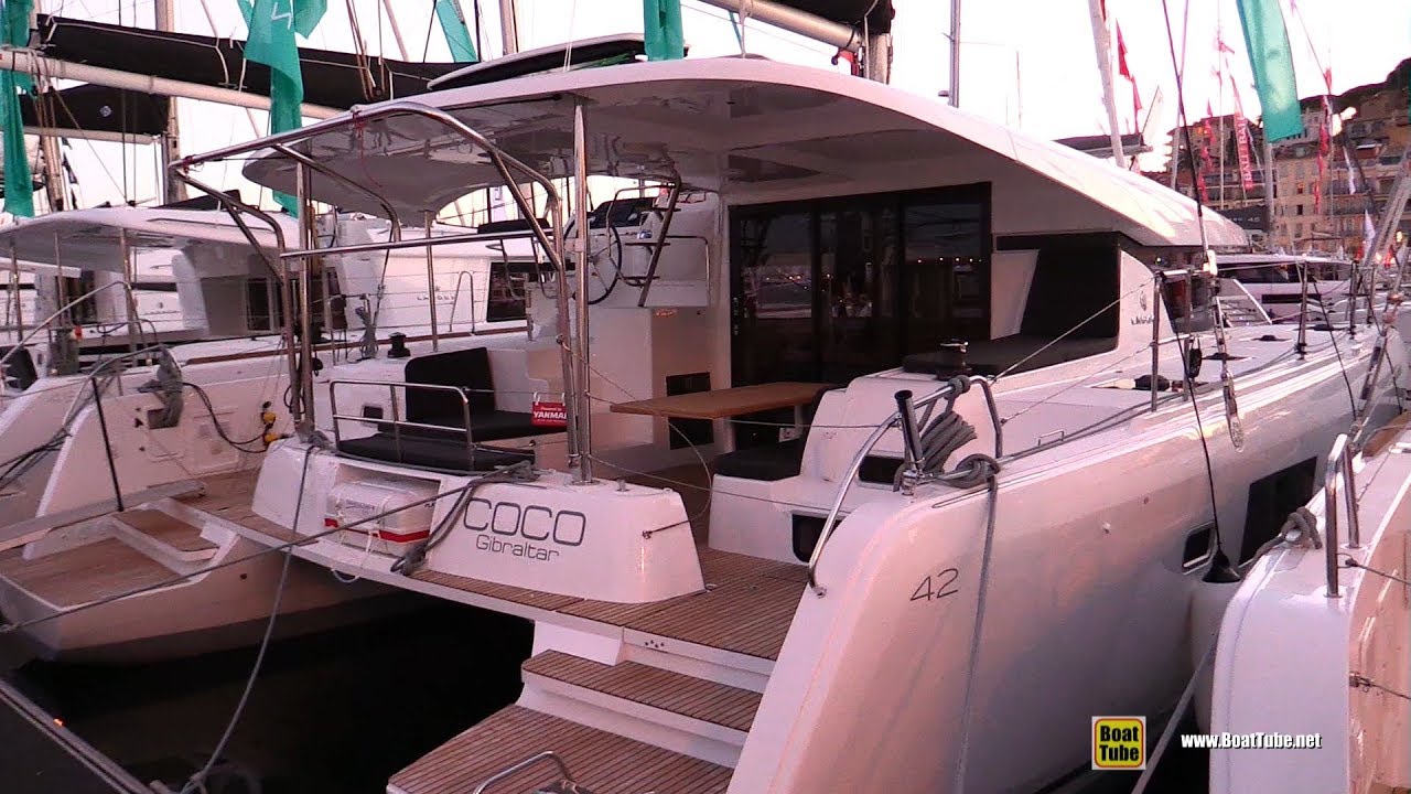 2019 Lagoon 42 Catamaran - Deck and Interior Walkaround - 2018 Cannes Yachting Festival