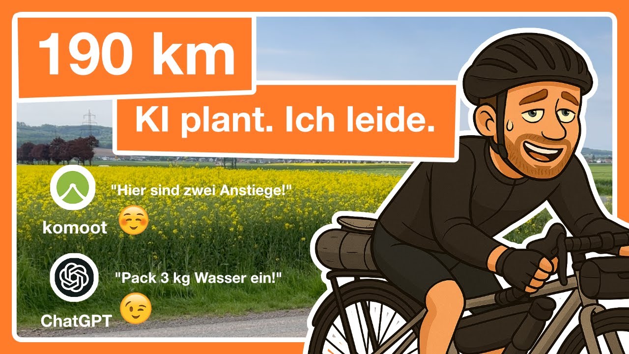 🧠 190 km Rad – Ich ließ ChatGPT und Komoot planen. Keine gute Idee.