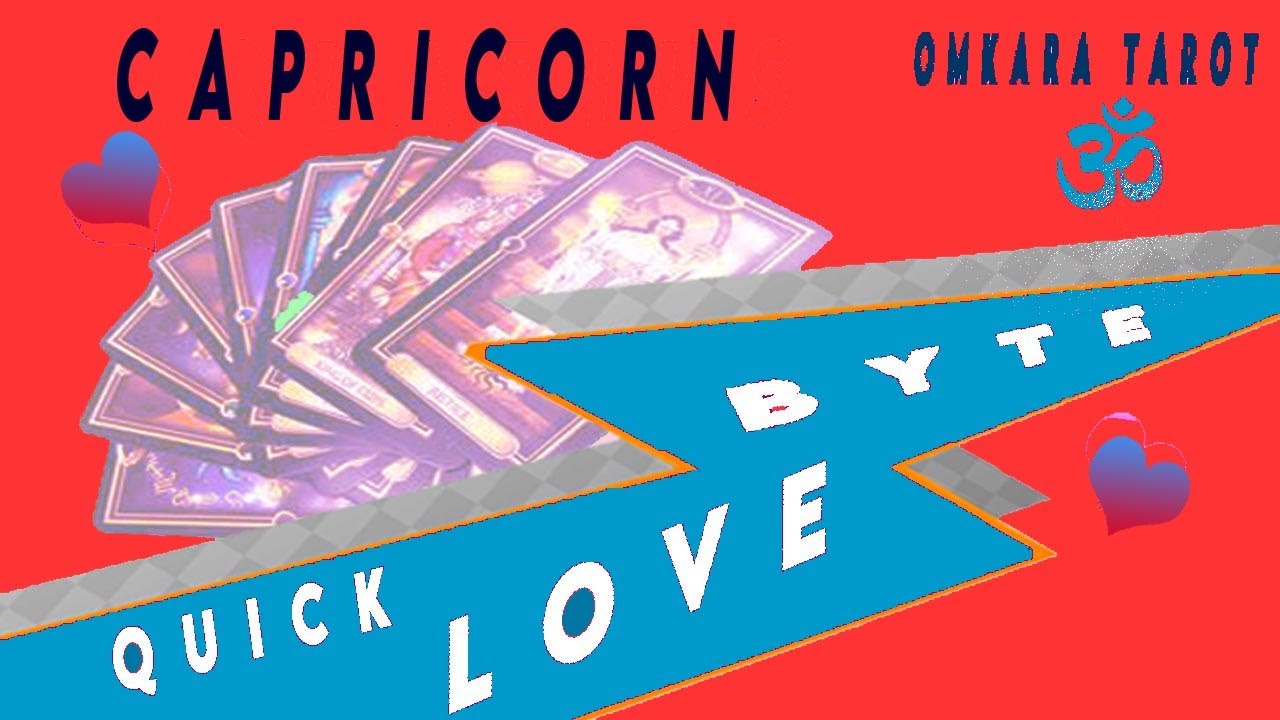 Capricorn Tarot - NO ONE ELSE COMPARES TO YOU !!  / Love Bytes /