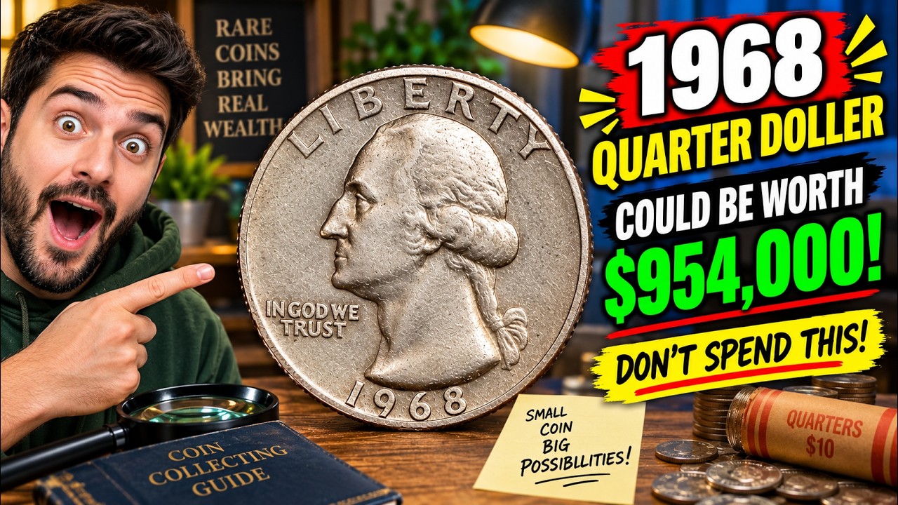 Четвертак 1968 года стоимостью $954 000? Проверьте свой, прежде чем его потратить!