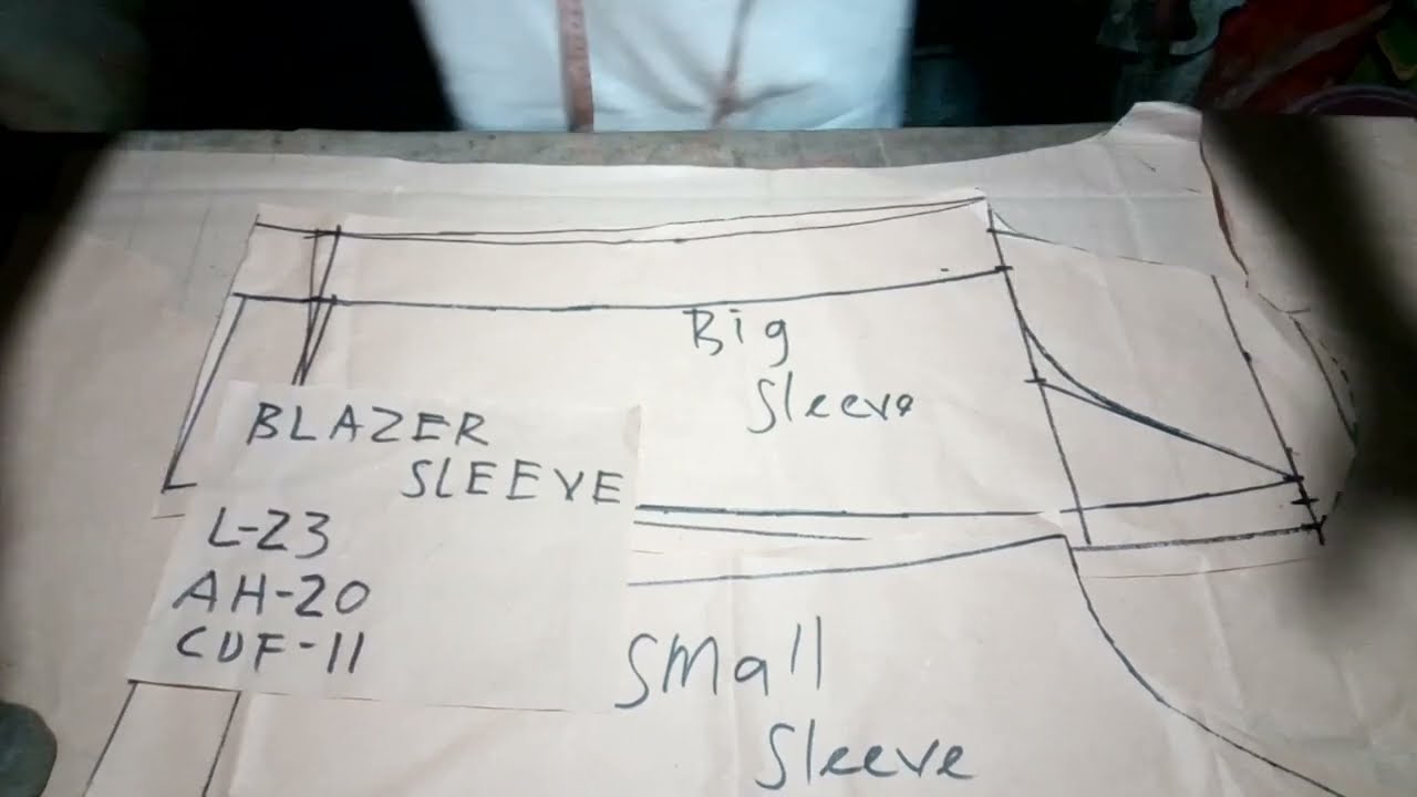 Paano mag Pattern ng Sleeve ng Blazer. How to make Blazer Sleeve.