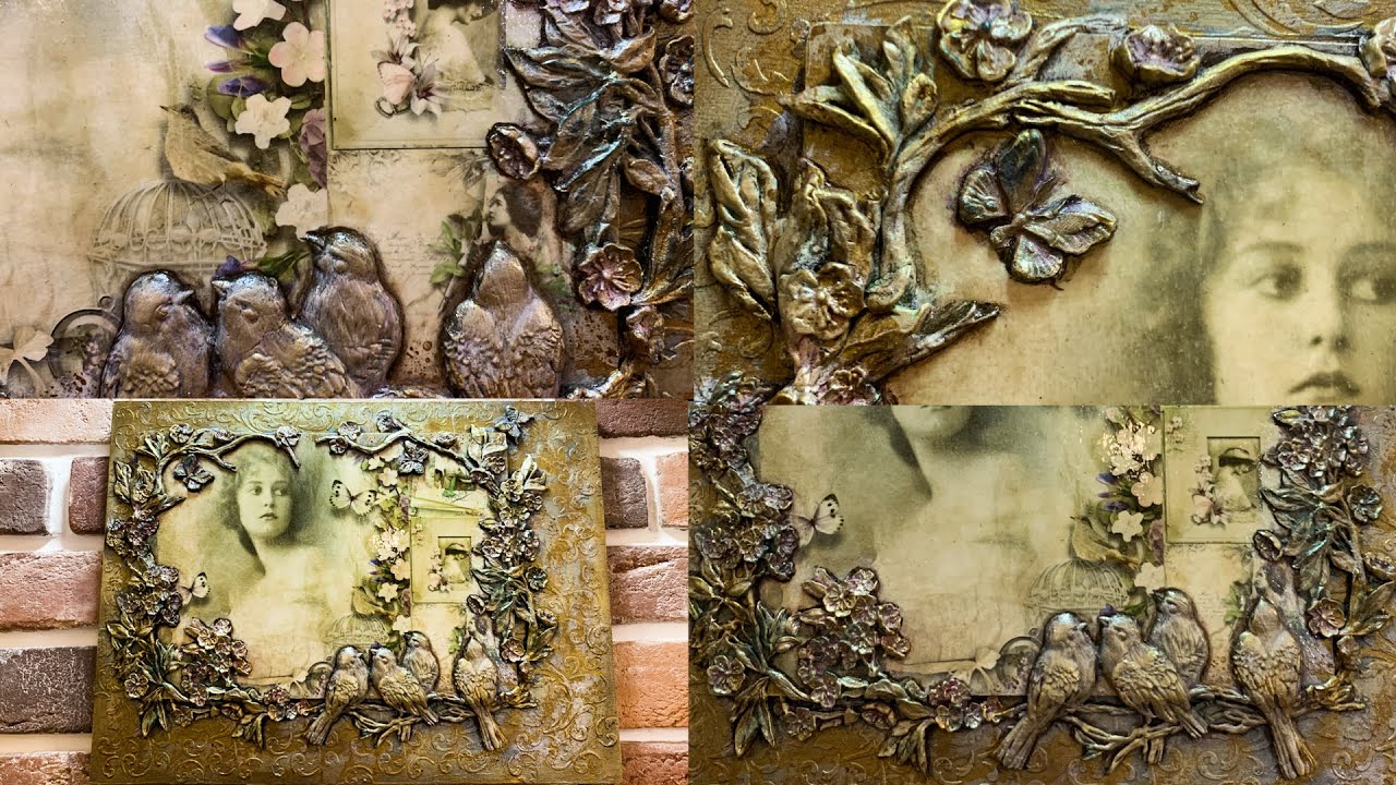 Панно. Декор, декупаж, микс-медиа.Panel. Decor, decoupage, mix media