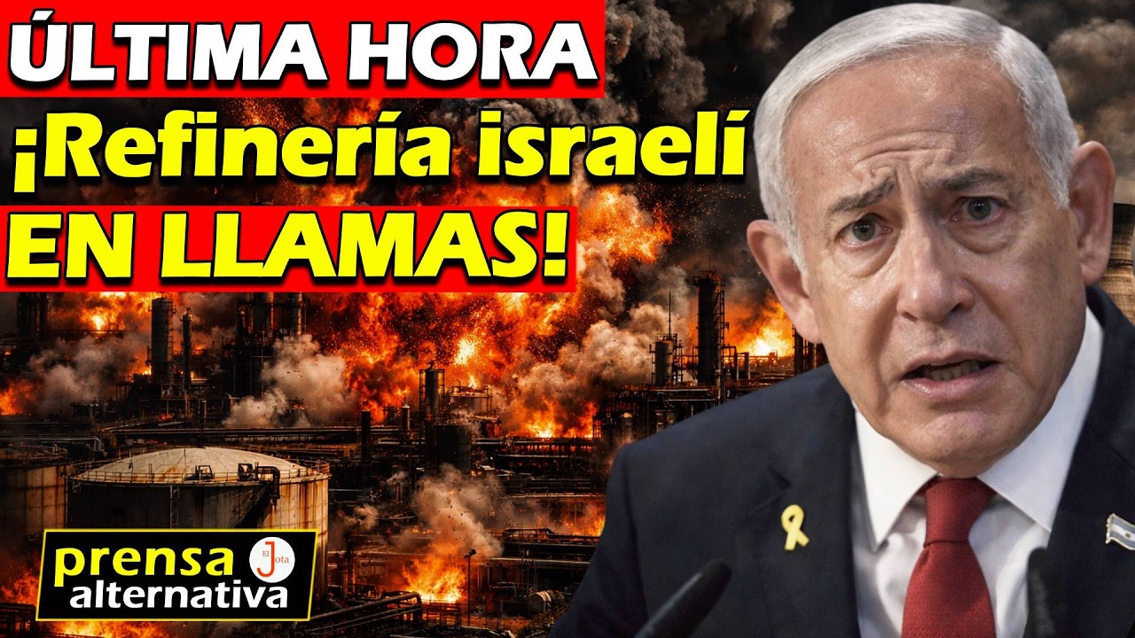 Todo arde! Irán sorprende a Israel con golpe a su refinería!