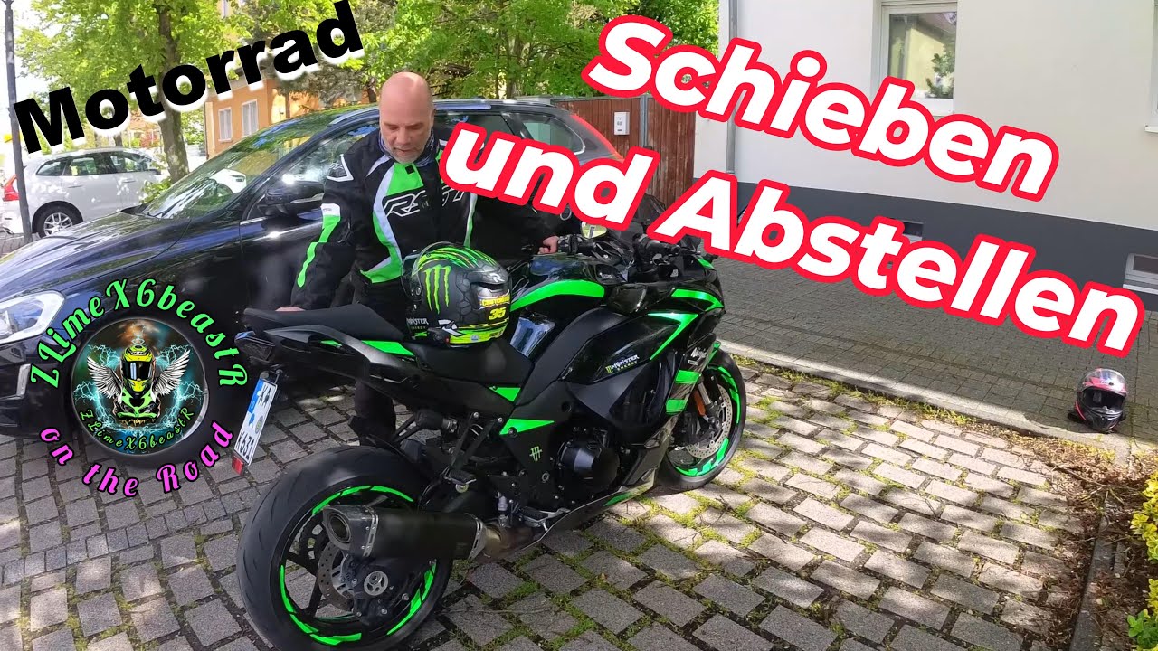 💡⁉️Motorrad schieben und richtig abstellen. Was es zu beachten gibt👍