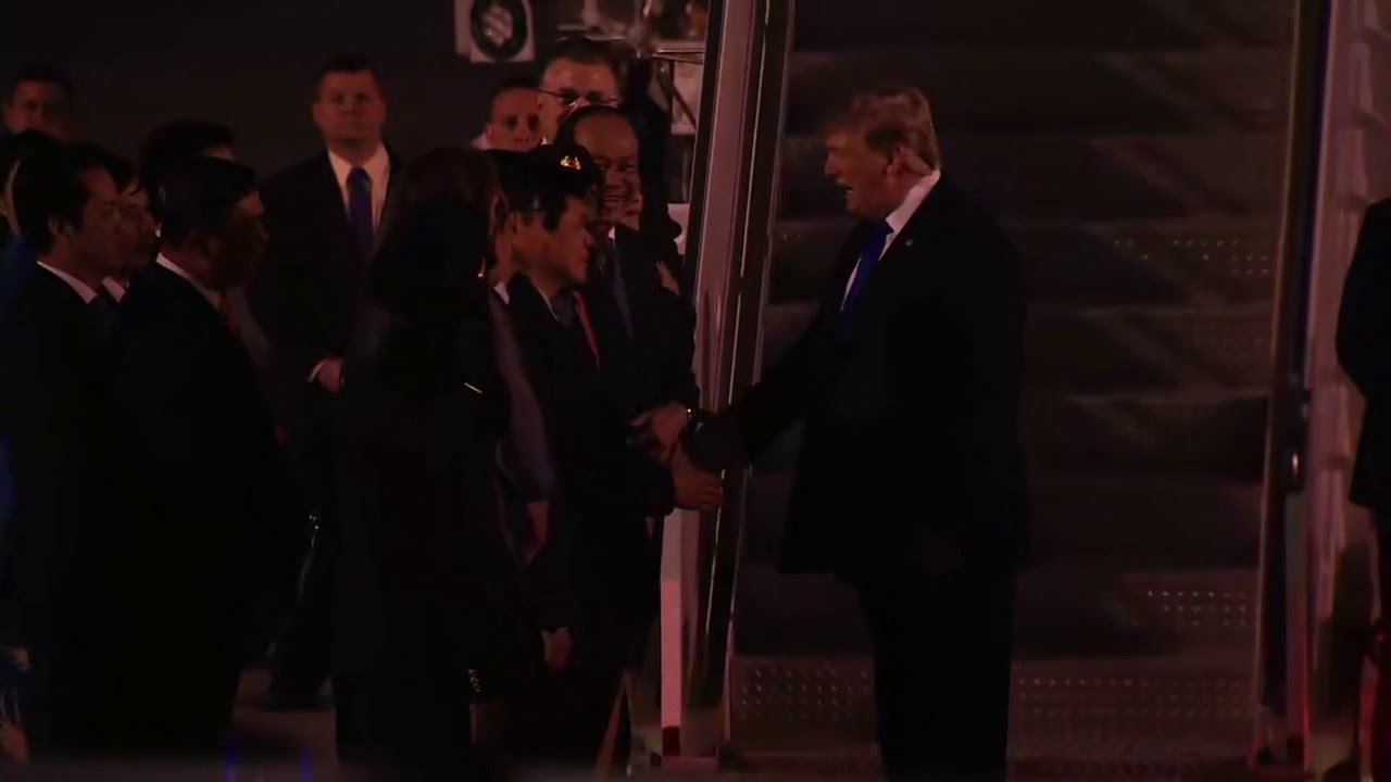 PRESIDENTIAL ARRIVAL: President Trump Arrives at Hanoi, Vietnam for North Korea Summit