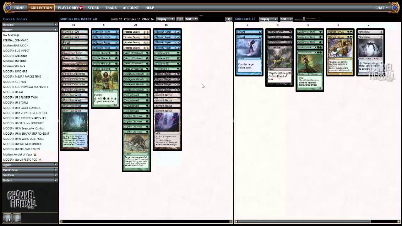 Channel Cheon  - Modern Infect (Deck Tech)
