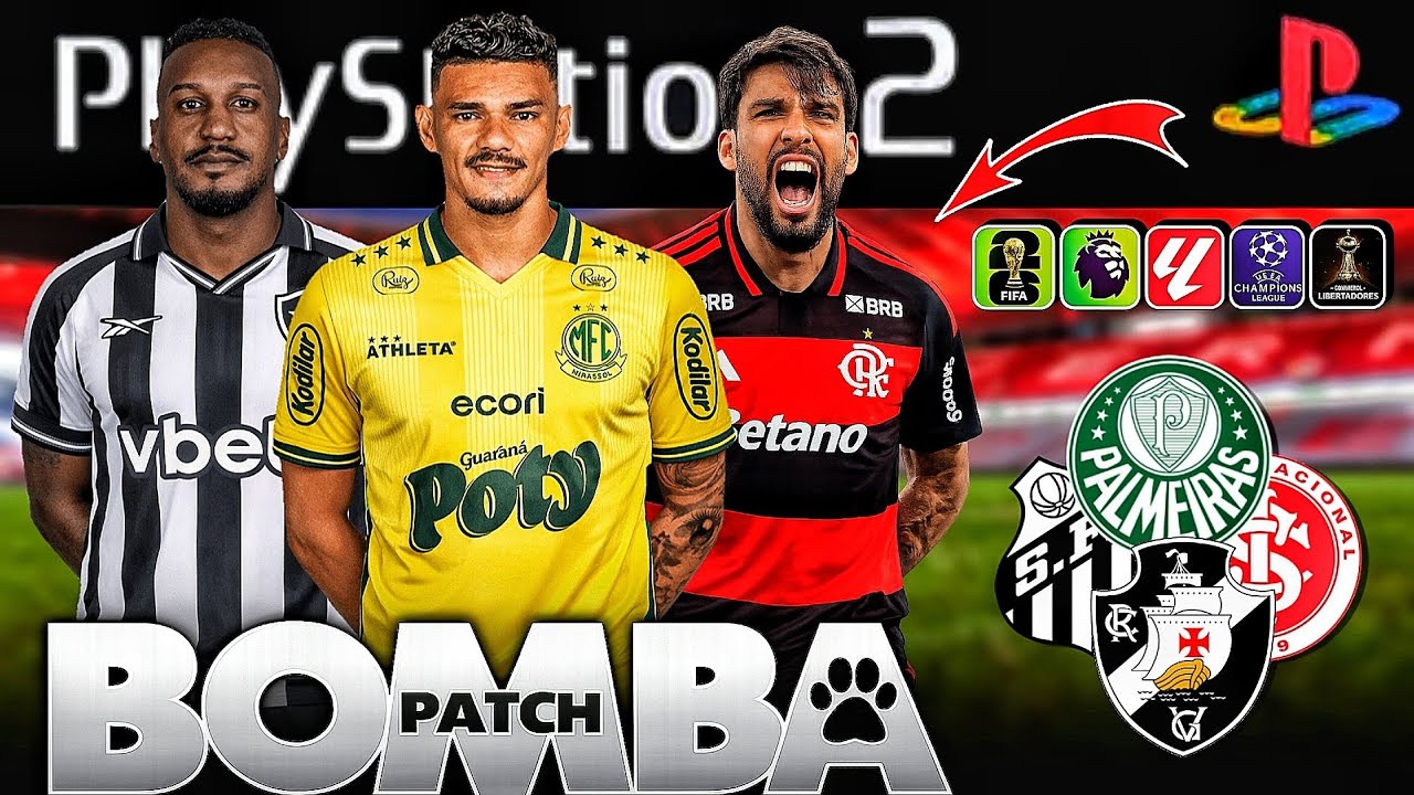 NOVO BOMBA PATCH 2026 (PS2) DOWNLOAD GRÁTIS! MODO ESTRELAS AETHERSX2,  PCSX2 / OPL 