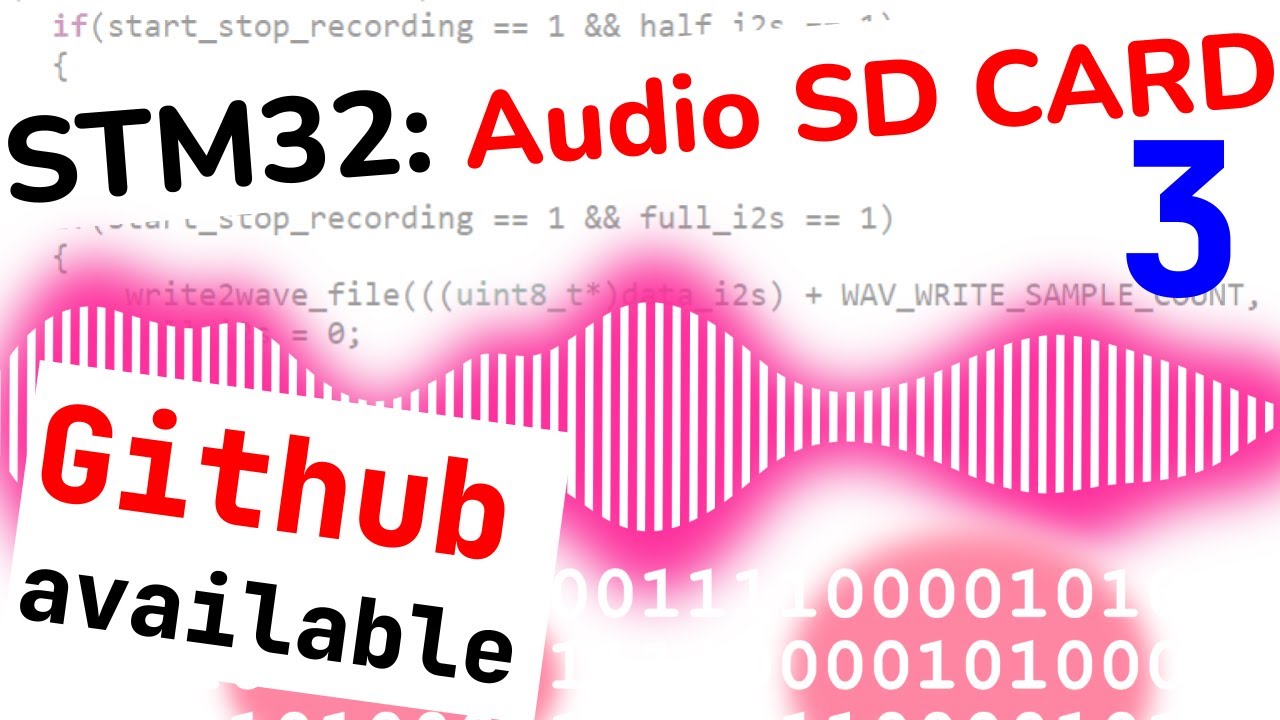 STM32 Audio Recorder 3: потоковая передача звука с микрофона на SD-карту в реальном времени || I2...