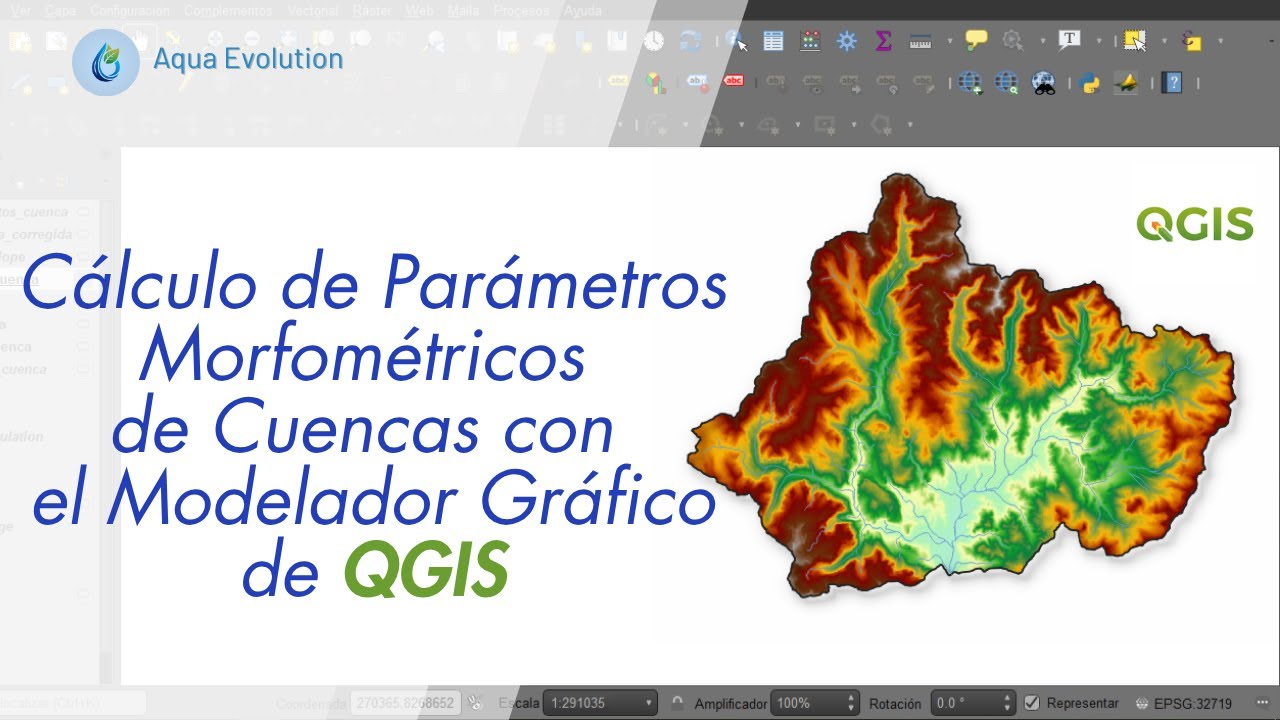 Calculo de parámetros morfométricos de una cuenca con el Modelador Grafico de QGIS