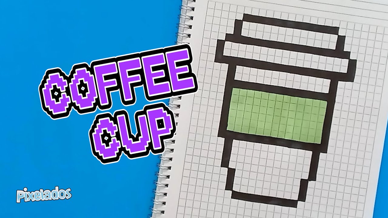 How to draw a coffee cup in pixel art - PIXELADOS IN ENGLISH