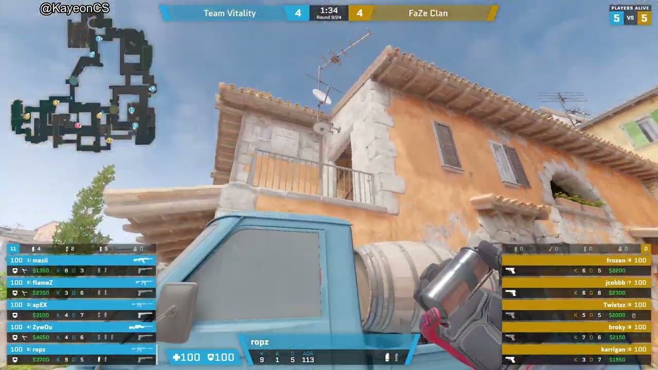 ropz Demo ( 14-14 ) Vitality vs FaZe ( INFERNO ) POV | StarLadder Budapest Major 2025