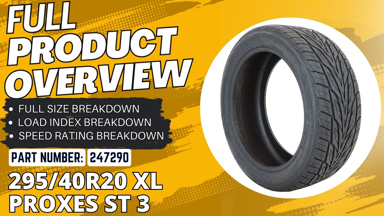 295/40r20 Toyo Proxes ST3 - Deep Breakdown Sku: 247290 and where you can buy!