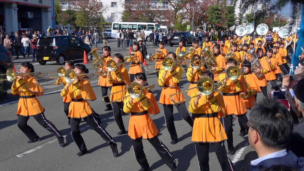 京都橘S.H.S. BAND 長岡京ガラシャ祭 2018 パレード 1/2 文化センター通り