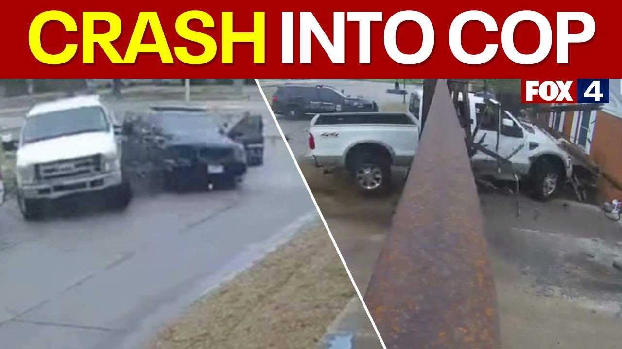 UNLICENSED teen crashes into Farmers Branch police SUV