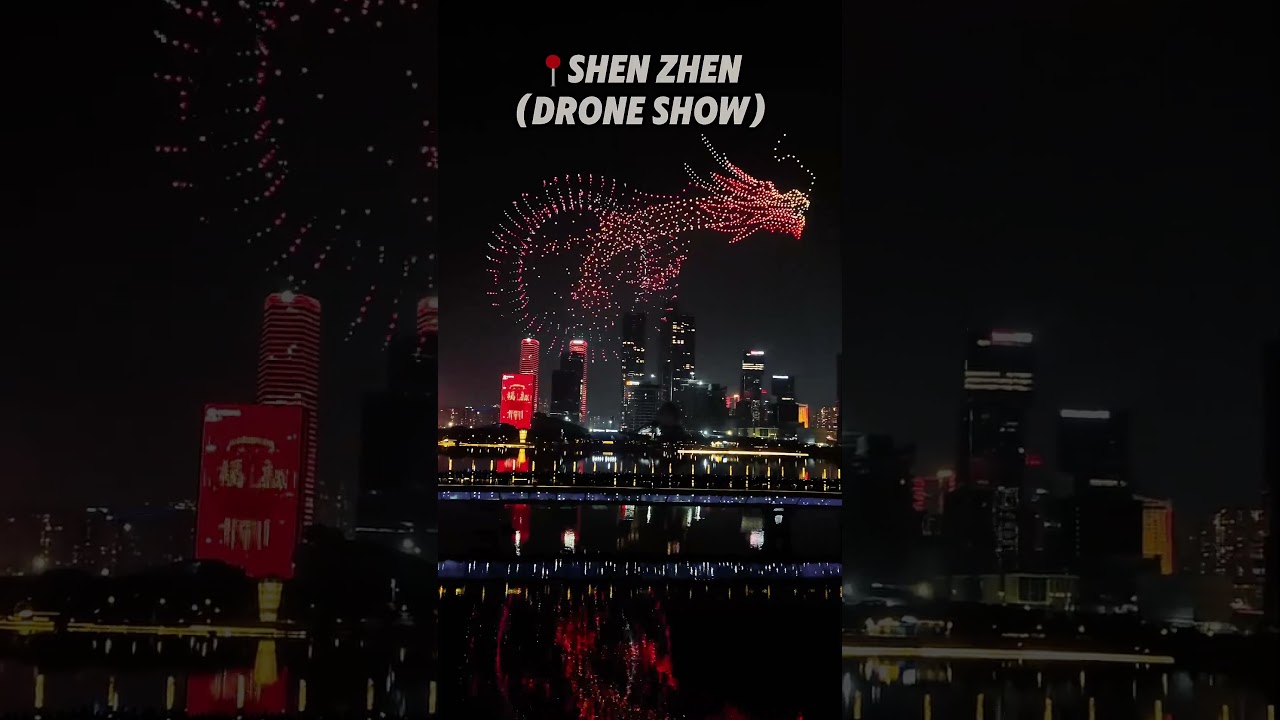 Shenzhen's Epic Drone Show Lights Up the Sky! 🇨🇳✨ | Futuristic China#ShenzhenDroneShow