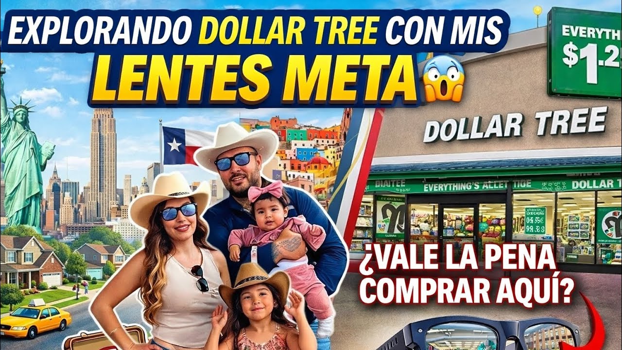 Explorando Dollar Tree con mis LENTES META 😱