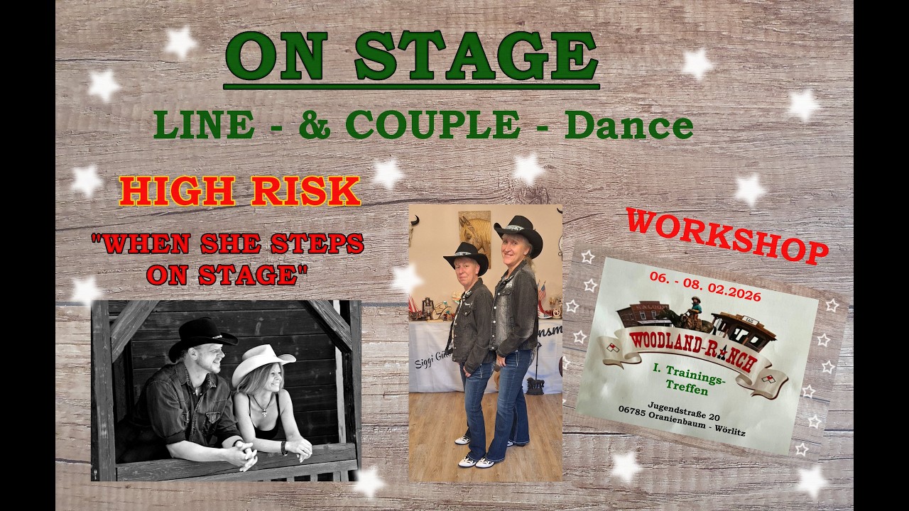 On Stage  Line & Couple Dance and Teach