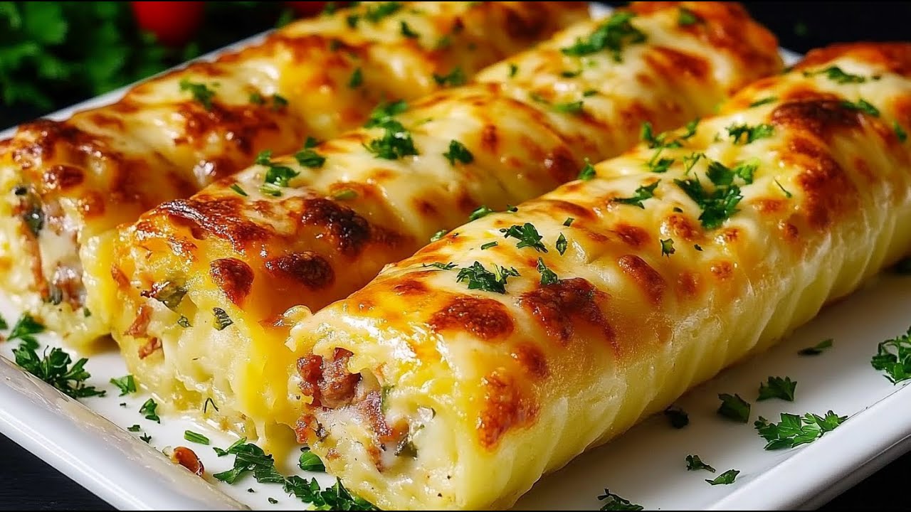 Mischen Sie einfach 3 Eier und Kartoffeln! Dieses Gericht wird jeden sofort beeindrucken!