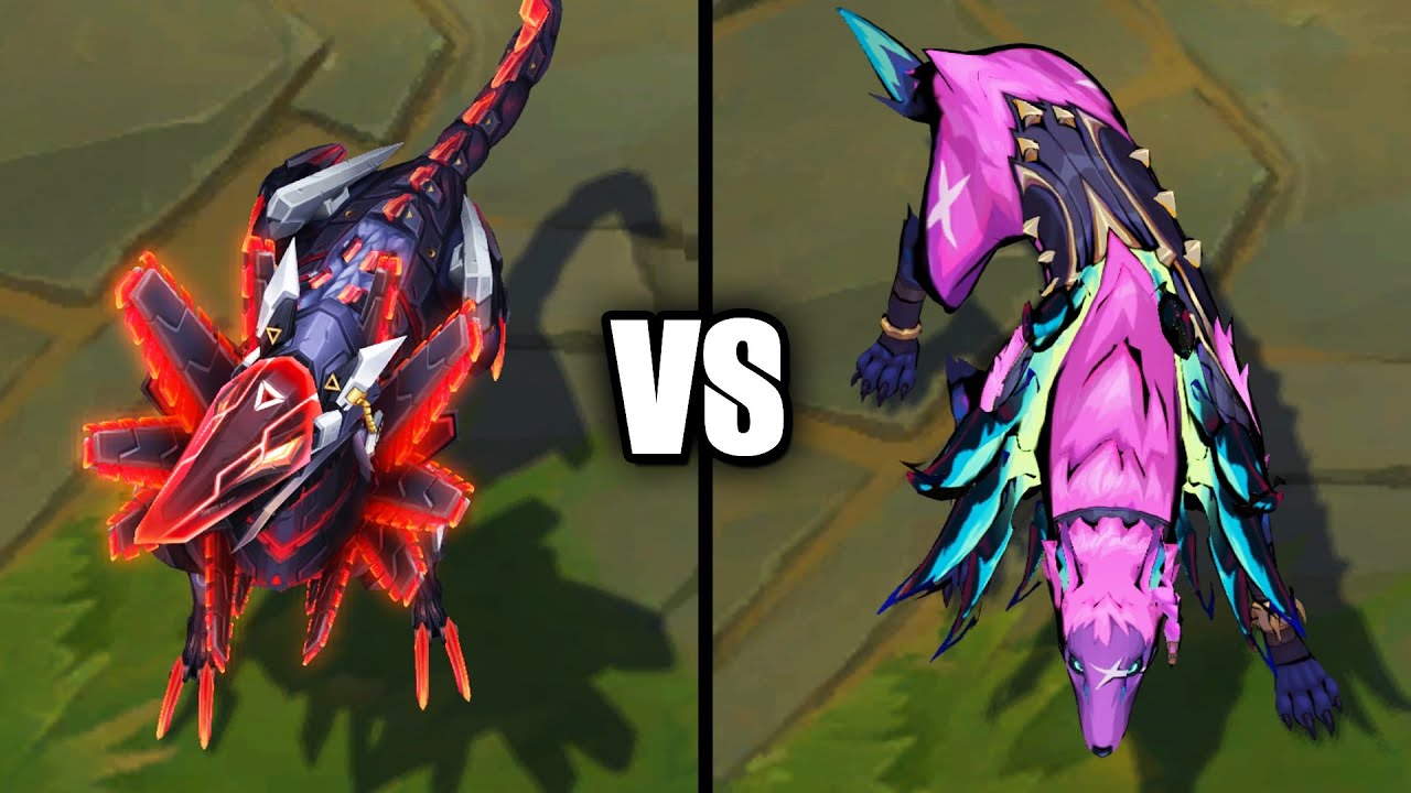 PROJECT Naafiri vs Soul Fighter Naafiri Skins Comparison (League of Legends)