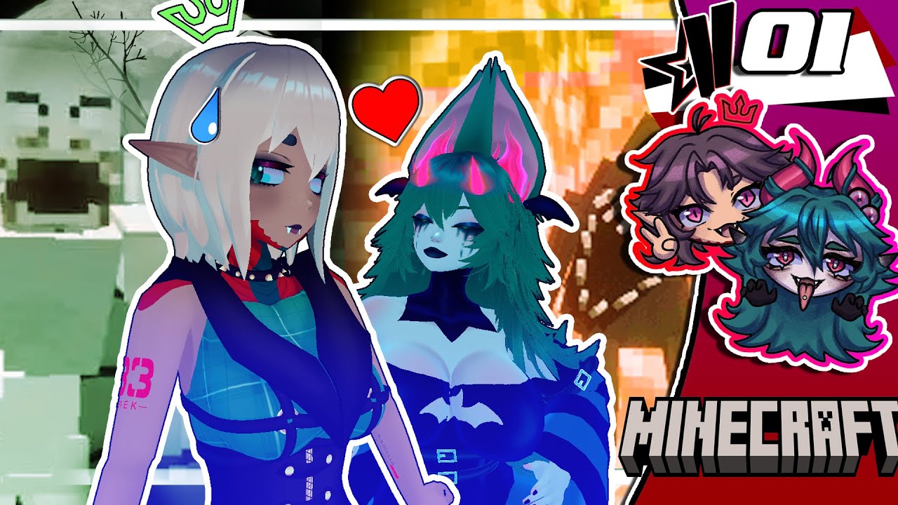 Minecraft Horror with @SyntheticPeach [01] | Goodnight Snek Vtuber VOD