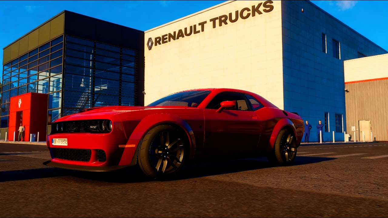 2018 DODGE CHALLENGER SRT HELLCAT || ETS2 GAMEPLAY || PARIS TO LIEGE