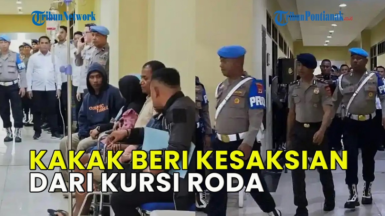 KAKAK KANDUNG KORBAN PENGANIAYAAN BRIMOB BERI KESAKSIAN DARI KURSI RODA DI SIDANG ETIK❗